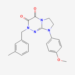 molecular formula C20H20N4O3 B2913398 8-(4-methoxyphenyl)-2-(3-methylbenzyl)-7,8-dihydroimidazo[2,1-c][1,2,4]triazine-3,4(2H,6H)-dione CAS No. 941935-84-8