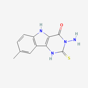 3-amino-8-methyl-2-thioxo-1,2,3,5-tetrahydro-4H-pyrimido[5,4-b]indol-4-one