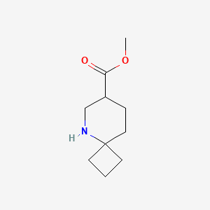 molecular formula C10H17NO2 B2913416 5-氮杂螺[3.5]壬烷-7-甲酸甲酯 CAS No. 2402838-71-3