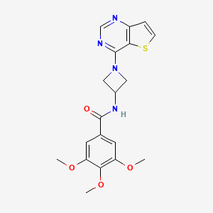 3,4,5-Trimethoxy-N-(1-thieno[3,2-d]pyrimidin-4-ylazetidin-3-yl)benzamide