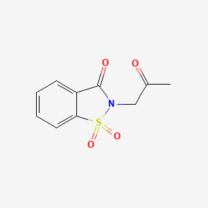 molecular formula C10H9NO4S B2913437 2-(2-Oxopropyl)-1,2-benzisothiazol-3(2H)-one 1,1-dioxide CAS No. 40506-05-6