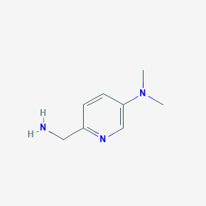 6-(aminomethyl)-N,N-dimethylpyridin-3-amine