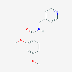 molecular formula C15H16N2O3 B291346 2,4-dimethoxy-N-(pyridin-4-ylmethyl)benzamide 