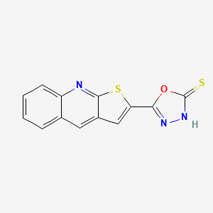 5-Thieno[2,3-b]quinolin-2-yl-1,3,4-oxadiazol-2-ylhydrosulfide