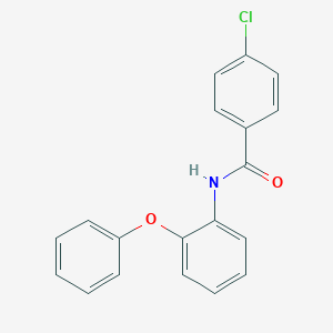 molecular formula C19H14ClNO2 B291347 4-chloro-N-(2-phenoxyphenyl)benzamide 