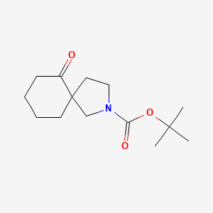 molecular formula C14H23NO3 B2913480 叔丁基-6-氧代-2-氮杂螺[4.5]癸烷-2-羧酸酯 CAS No. 2060619-91-0