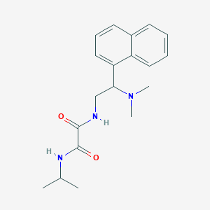 molecular formula C19H25N3O2 B2913481 N1-(2-(dimethylamino)-2-(naphthalen-1-yl)ethyl)-N2-isopropyloxalamide CAS No. 941996-23-2