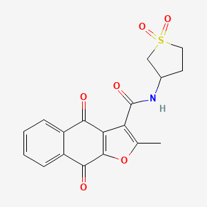 N-(1,1-dioxothiolan-3-yl)(2-methyl-4,9-dioxonaphtho[2,3-b]furan-3-yl)carboxami de