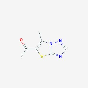 molecular formula C7H7N3OS B2913489 1-(6-甲基噻唑并[3,2-b][1,2,4]三唑-5-基)乙酮 CAS No. 187597-18-8