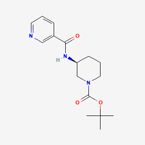 molecular formula C16H23N3O3 B2913492 (S)-tert-Butyl 3-(pyridine-3-carbonylamino)piperidine-1-carboxylate CAS No. 1332765-68-0