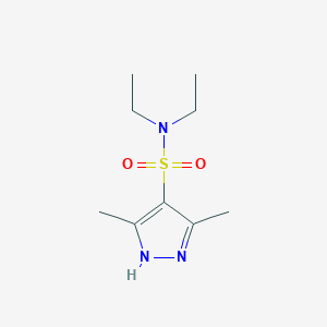 molecular formula C9H17N3O2S B2913497 N,N-diethyl-3,5-dimethyl-1H-pyrazole-4-sulfonamide CAS No. 944416-16-4