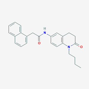 molecular formula C25H26N2O2 B2913501 N-(1-butyl-2-oxo-1,2,3,4-tetrahydroquinolin-6-yl)-2-(naphthalen-1-yl)acetamide CAS No. 954612-71-6