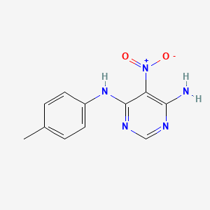 5-nitro-N4-(p-tolyl)pyrimidine-4,6-diamine