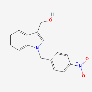 molecular formula C16H14N2O3 B2913516 [1-(4-硝基苄基)-1H-吲哚-3-基]甲醇 CAS No. 678551-69-4