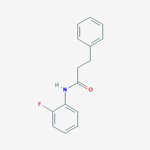 molecular formula C15H14FNO B291353 N-(2-fluorophenyl)-3-phenylpropanamide 