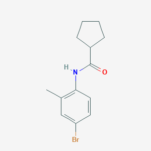 molecular formula C13H16BrNO B291354 N-(4-Bromo-2-methylphenyl)cyclopentanecarboxamide 