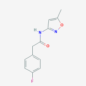 2-(4-fluorophenyl)-N-(5-methyl-1,2-oxazol-3-yl)acetamide