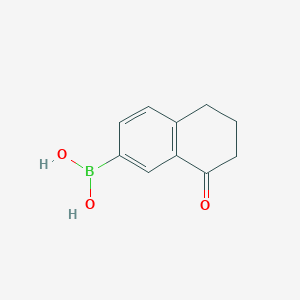 molecular formula C10H11BO3 B2913550 (8-oxo-6,7-dihydro-5H-naphthalen-2-yl)boronic acid CAS No. 1135871-85-0