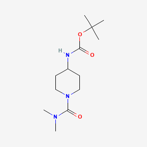 molecular formula C13H25N3O3 B2913552 tert-Butyl 1-(dimethylcarbamoyl)piperidin-4-ylcarbamate CAS No. 873537-34-9
