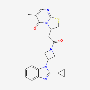 3-[2-[3-(2-Cyclopropylbenzimidazol-1-yl)azetidin-1-yl]-2-oxoethyl]-6-methyl-2,3-dihydro-[1,3]thiazolo[3,2-a]pyrimidin-5-one
