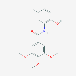 molecular formula C17H19NO5 B291357 N-(2-hydroxy-5-methylphenyl)-3,4,5-trimethoxybenzamide 