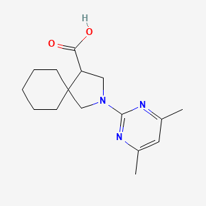 2-(4,6-Dimethylpyrimidin-2-yl)-2-azaspiro[4.5]decane-4-carboxylic acid