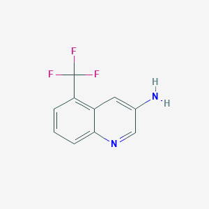 molecular formula C10H7F3N2 B2913578 5-(Trifluoromethyl)quinolin-3-amine CAS No. 2168449-89-4