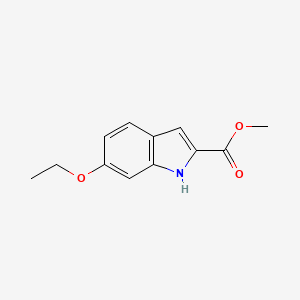 molecular formula C12H13NO3 B2913580 6-乙氧基-1H-吲哚-2-甲酸甲酯 CAS No. 881040-89-7