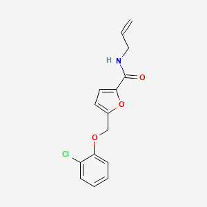 5-[(2-chlorophenoxy)methyl]-N-prop-2-enylfuran-2-carboxamide