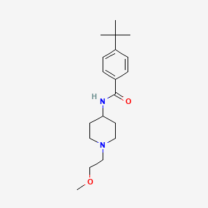 molecular formula C19H30N2O2 B2913589 4-(叔丁基)-N-(1-(2-甲氧基乙基)哌啶-4-基)苯甲酰胺 CAS No. 1421484-45-8