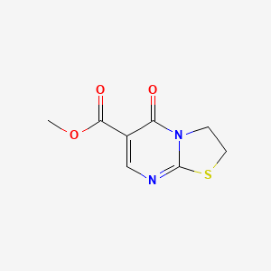 molecular formula C8H8N2O3S B2913590 methyl 5-oxo-2,3-dihydro-5H-[1,3]thiazolo[3,2-a]pyrimidine-6-carboxylate CAS No. 401620-84-6