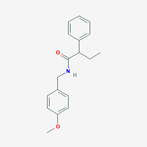 molecular formula C18H21NO2 B291360 N-(4-methoxybenzyl)-2-phenylbutanamide 