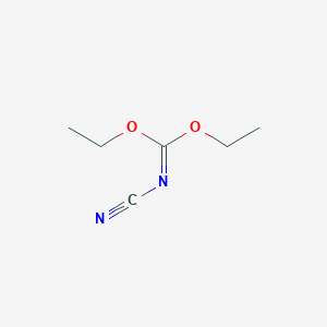 molecular formula C6H10N2O2 B2913608 diethyl N-cyanocarbonimidate CAS No. 17686-46-3