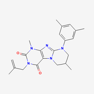 9-(3,5-dimethylphenyl)-1,7-dimethyl-3-(2-methylprop-2-enyl)-7,8-dihydro-6H-purino[7,8-a]pyrimidine-2,4-dione