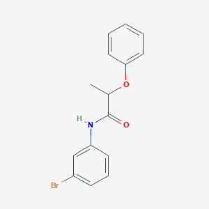 molecular formula C15H14BrNO2 B291361 N-(3-bromophenyl)-2-phenoxypropanamide 