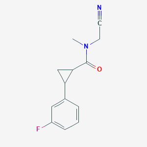 N-(cyanomethyl)-2-(3-fluorophenyl)-N-methylcyclopropane-1-carboxamide
