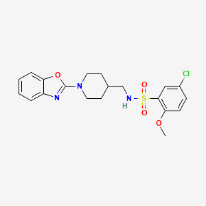 N-((1-(benzo[d]oxazol-2-yl)piperidin-4-yl)methyl)-5-chloro-2-methoxybenzenesulfonamide