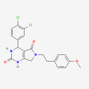 4-(3,4-dichlorophenyl)-6-[2-(4-methoxyphenyl)ethyl]-1H,2H,3H,4H,5H,6H,7H-pyrrolo[3,4-d]pyrimidine-2,5-dione