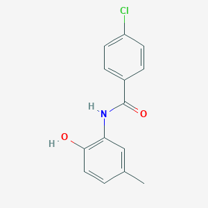 molecular formula C14H12ClNO2 B291363 4-chloro-N-(2-hydroxy-5-methylphenyl)benzamide 