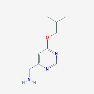 molecular formula C9H15N3O B2913635 (6-Isobutoxypyrimidin-4-yl)methanamine CAS No. 1439900-26-1