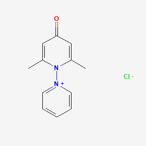 molecular formula C12H13ClN2O B2913640 1-(2,6-Dimethyl-4-oxo-1(4H)-pyridinyl)pyridinium chloride CAS No. 71366-43-3