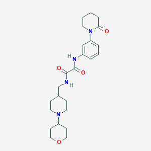 N1-(3-(2-oxopiperidin-1-yl)phenyl)-N2-((1-(tetrahydro-2H-pyran-4-yl)piperidin-4-yl)methyl)oxalamide