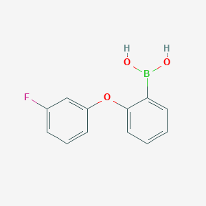 molecular formula C12H10BFO3 B2913667 2-(3-Fluorophenoxy)phenylboronic acid CAS No. 2377611-27-1
