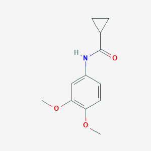 molecular formula C12H15NO3 B291367 N-(3,4-dimethoxyphenyl)cyclopropanecarboxamide 