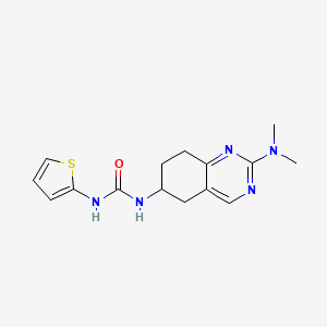 1-[2-(Dimethylamino)-5,6,7,8-tetrahydroquinazolin-6-yl]-3-(thiophen-2-yl)urea