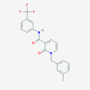 molecular formula C21H17F3N2O2 B2913687 1-(3-甲基苄基)-2-氧代-N-(3-(三氟甲基)苯基)-1,2-二氢吡啶-3-甲酰胺 CAS No. 946247-26-3