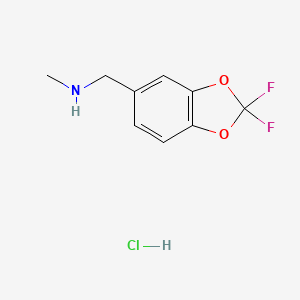 [(2,2-difluoro-2H-1,3-benzodioxol-5-yl)methyl](methyl)amine hydrochloride
