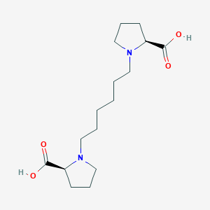 molecular formula C16H28N2O4 B2913714 (S)-1-(6-((S)-2-羧基吡咯烷-1-基)-己基)吡咯烷-2-羧酸 CAS No. 1820570-83-9