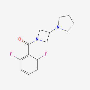 molecular formula C14H16F2N2O B2913719 (2,6-Difluorophenyl)-(3-pyrrolidin-1-ylazetidin-1-yl)methanone CAS No. 2320860-22-6
