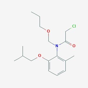 molecular formula C17H26ClNO3 B2913721 2-chloro-N-(2-isobutoxy-6-methylphenyl)-N-(propoxymethyl)acetamide CAS No. 78194-02-2